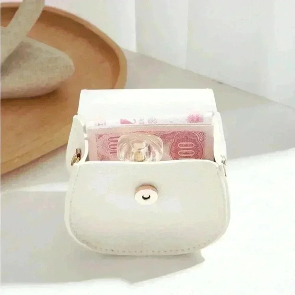 ⚠️Clearance Mini Solid White Crossbody Bag - Picture 5 of 6